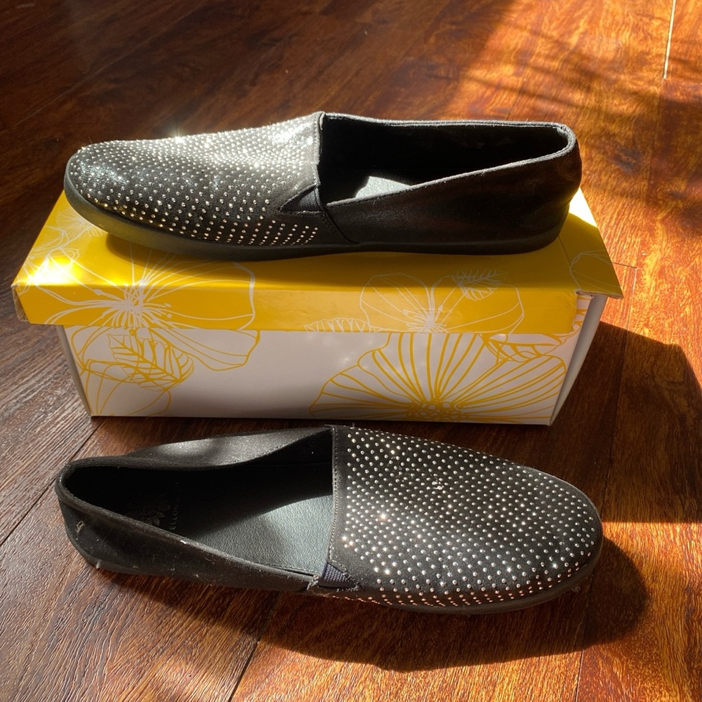 Yellowbox slide ons with rhinestones